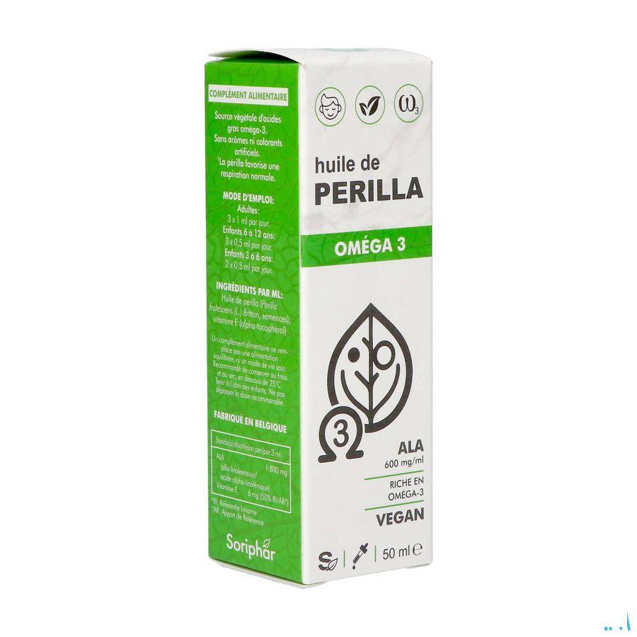 Soria Perilla Olie Omega 3 Vegan 50 ml  -  Soria Bel