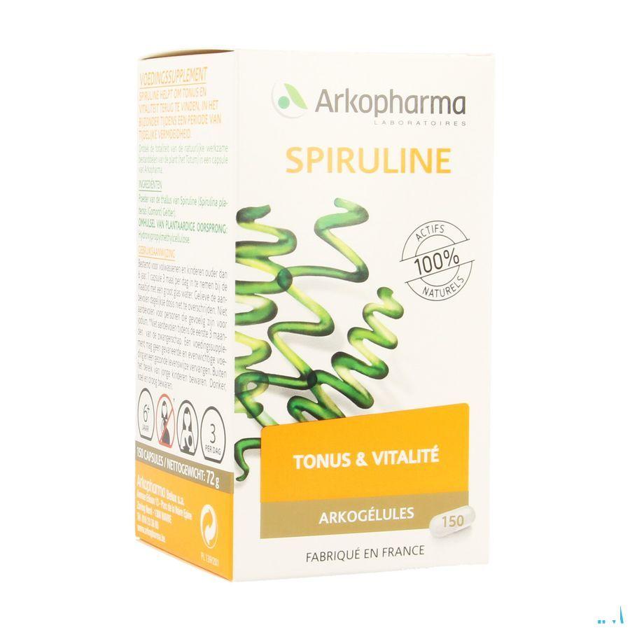 Arkogelules Spirulina Vegetal 150  -  Arkopharma 