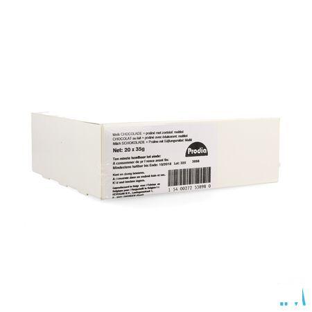 Prodia Bar Chocolat Lait Praline 20x35 gr  -  Revogan
