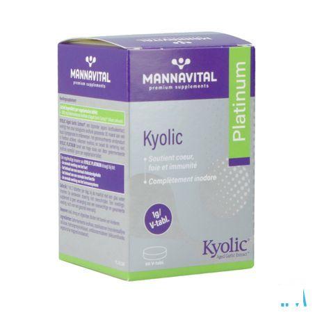 Mannavital Kyolic Platinum (gefermenteerde Knoflook) 60 caps