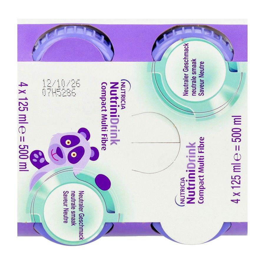 Nutrinidrink Compact Multi Fibre Neutraal 4x125 ml  -  Nutricia