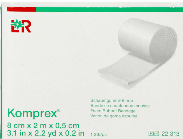 Komprex Binde 8cmx 2m Dikte 0,5cm 22313  -  Lohmann & Rauscher