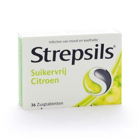 Strepsils Suikervrij Citroen Past 36