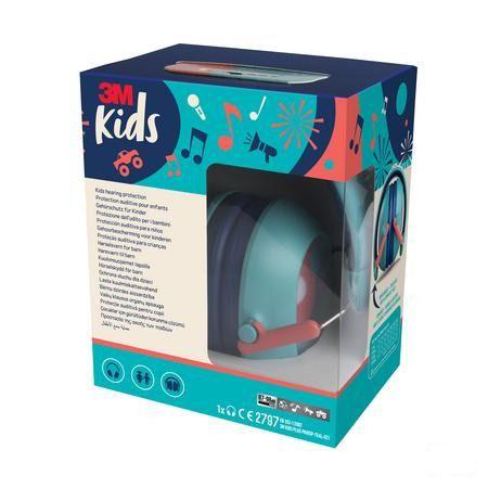 3M Kids Plus Gehoorbesch. Oorkap Kind Groenblauw