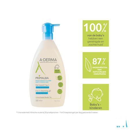 Aderma Primalba Gel Lavant 2en1 500 ml  -  Aderma