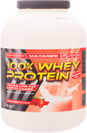 Whey Protein 100% Aardbei 1,8kg