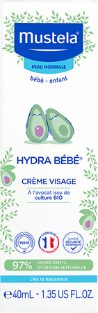 Mustela Bebe Hydra Creme Visage Tube 40 ml