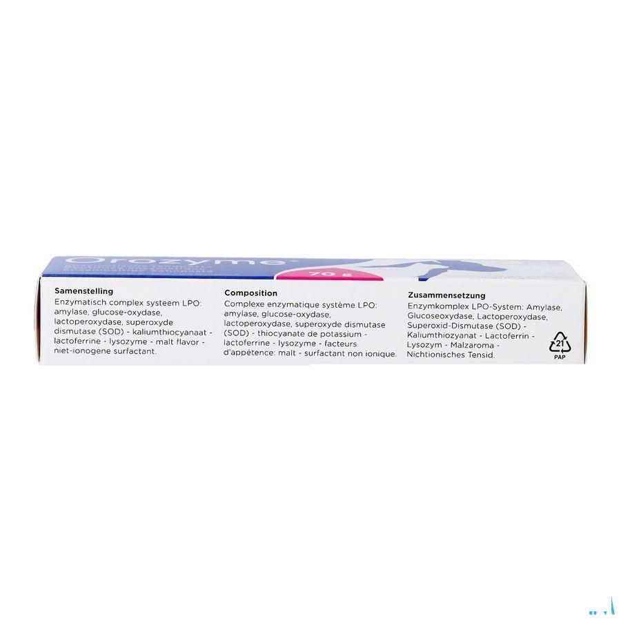Orozyme Canine Tandp Enzymatisch Hond Tube 70 gr  -  Ecuphar