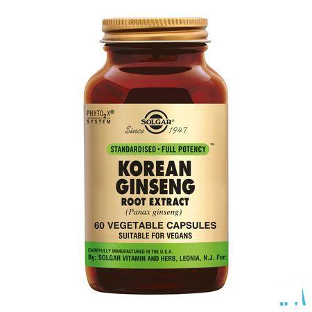 Solgar Ginseng Korean Root Extract V-Capsule 60  -  Solgar Vitamins