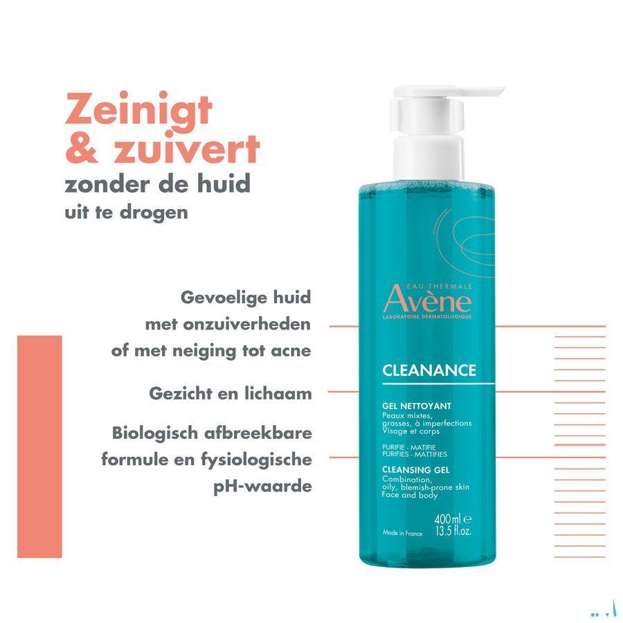 Avene Cleanance Gel Nettoyant 400 ml  -  Avene