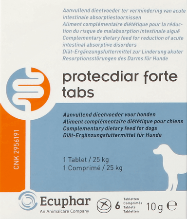 Protecdiar Forte Hond Tabletten 6  -  Ecuphar