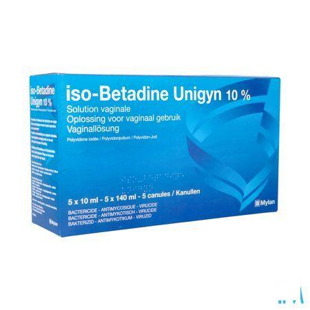 Iso Betadine Unigy 10% Opl Vaginaal Fl 5X10 ml 