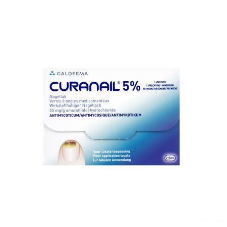 Curanail 5 % Nagellak 2,5 ml  -  Galderma Belgilux