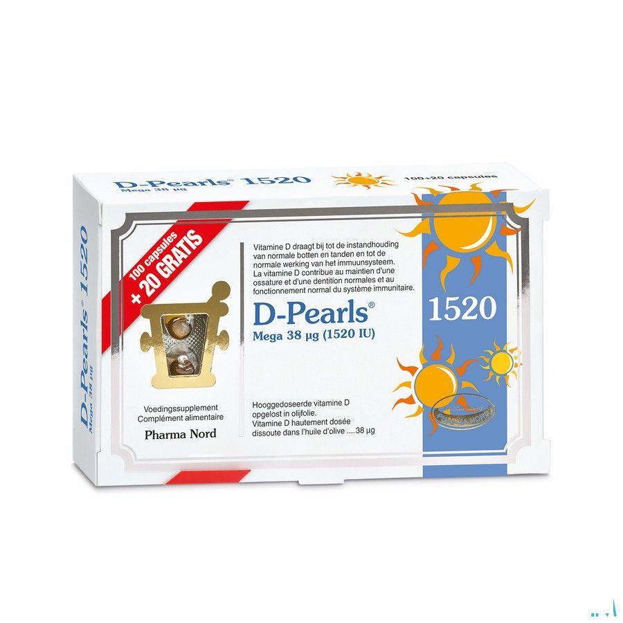 D-pearls 1520 Capsule 100 + 20  -  Pharma Nord