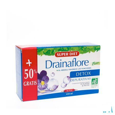 Super Diet Drainaflore Bio +50% Ampoule 30x15 ml