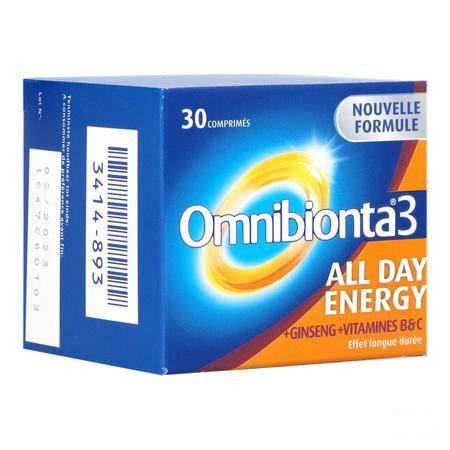 Omnibionta-3 All Day Energy Comprimes 30