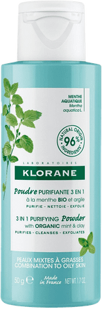 Klorane Gezicht Munt Aquatic Zuiverend Poeder 50 g