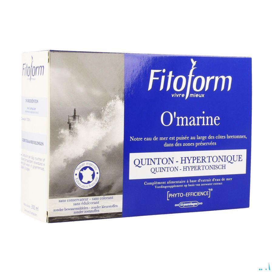 O Marine Drinkbare Ampullen 30x10 ml Fitoform  -  Bioholistic Diffusion
