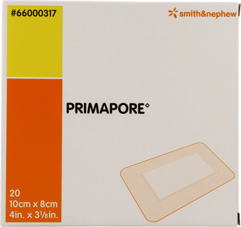 Primapore S&n Pansement Post-op 10cmx 8cm 20 66000317  -  Smith Nephew