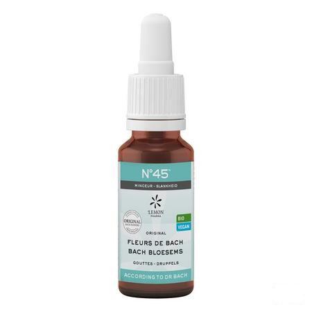 Fleurs De Bach Bio Nr 45 Gouttes Maigrir 20 ml  -  Eureka Pharma