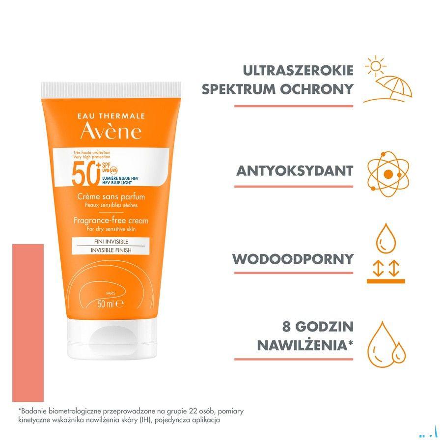 Avene Zon Ip50 + Creme Zonder Parfum 50 ml  -  Avene