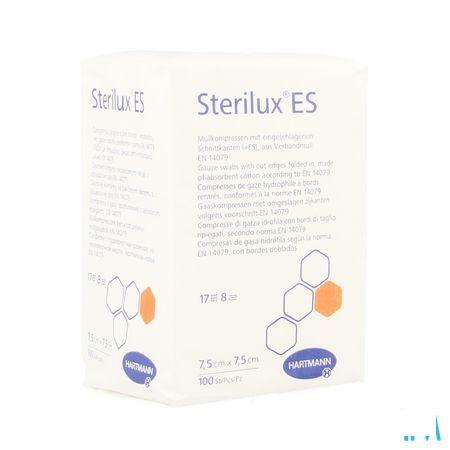 Sterilux Es 7,5x7,5cm 8pl.nst.100 P/s  -  Hartmann