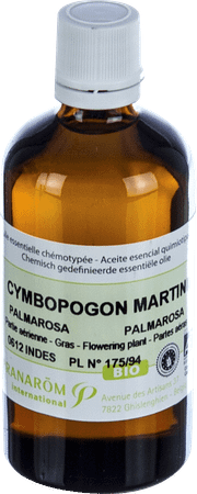 Palmarosa Bio Essentiele Olie 100 ml  -  Pranarom