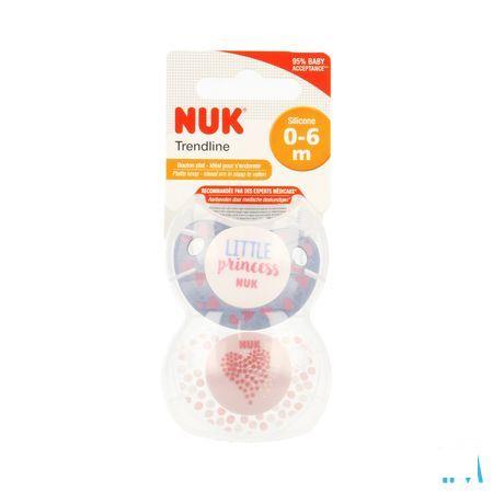 Nuk 2 Fopspenen Trendline Day Maat 1 Meisje  -  Eureka Pharma