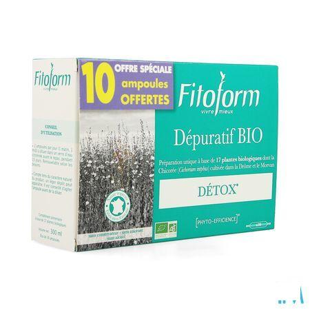 Depuratif Bio Ampoule 20 + Ampoule 10 Fitoform  -  Bioholistic Diffusion