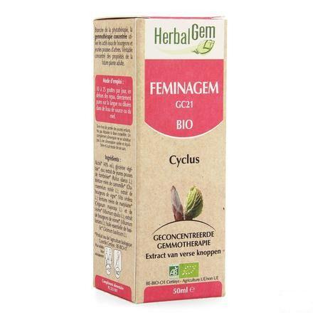 Herbalgem Feminagem Complexe Cycle Bio 50 ml  -  Herbalgem