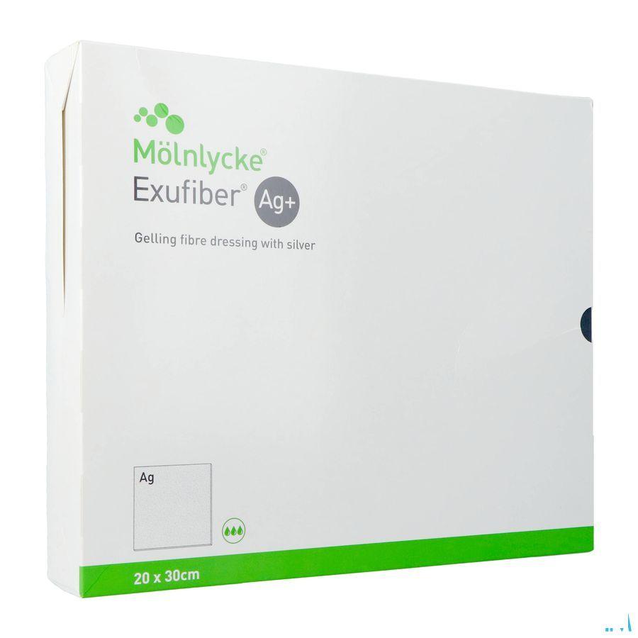 Exufiber Ag Gel.Fibre Dressing Ster 20 X 30Cm 5