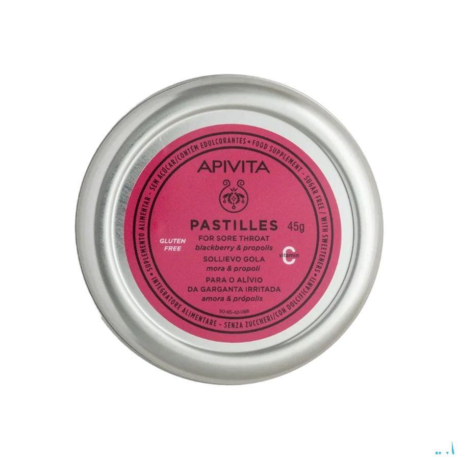 Apivita Pastilles Maux De Gorge Cassis-miel 45 gr