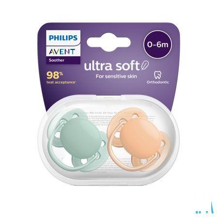 Philips Avent Fopspeen Soft Cognac Green +0M