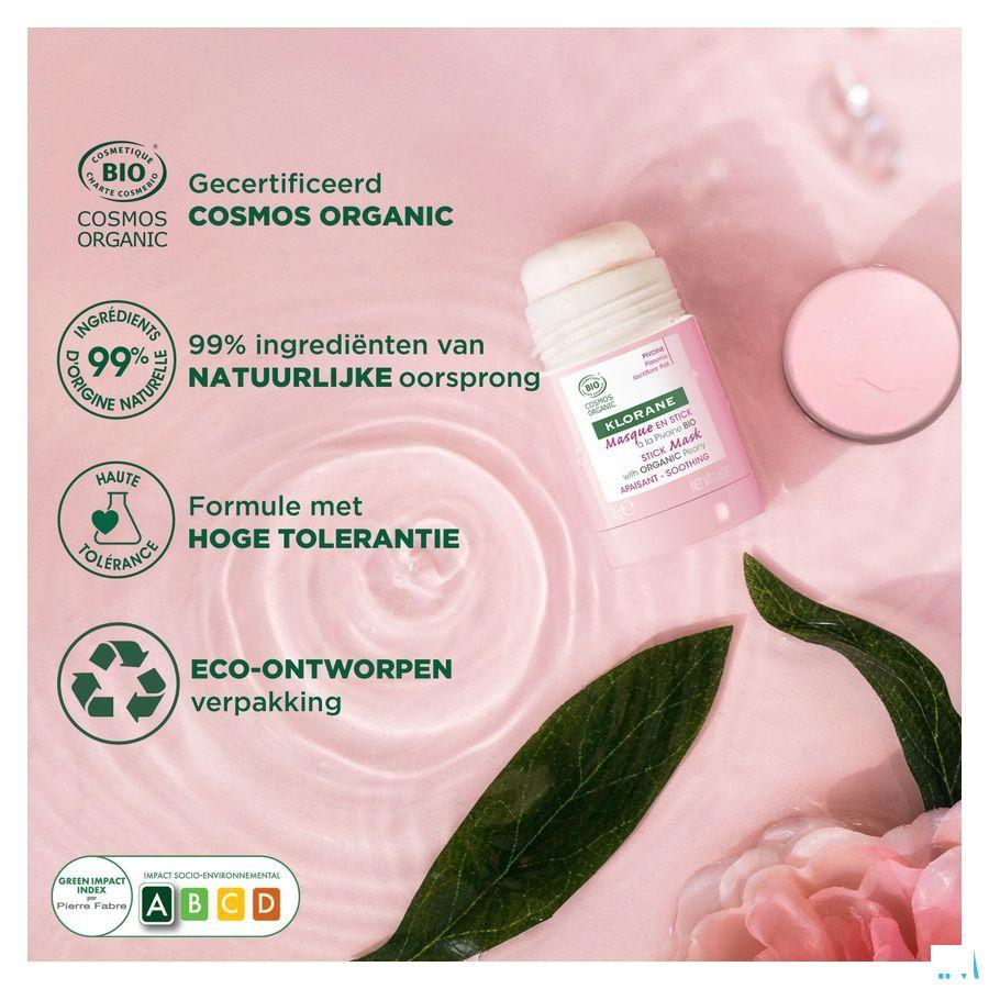 Klorane Gezicht Masker Stick Bio Pioenroos 25 g