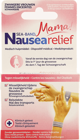 Sea Band Mama Grossese Bracelet Gris 2