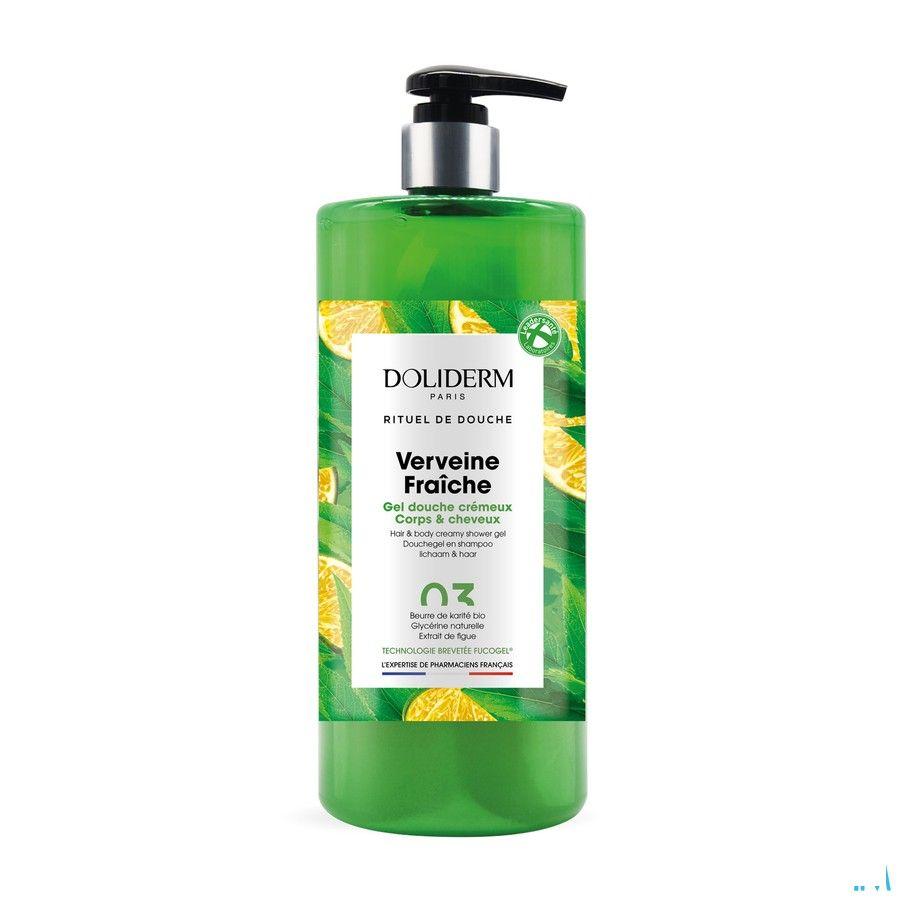 Doliderm Douchegel 2In1 Verveine Fraiche Pompfl 1L