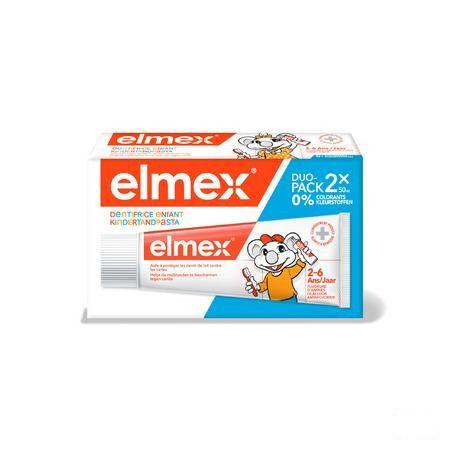 Elmex Dentifrice Enfant 2-6 Ans 2X50 ml
