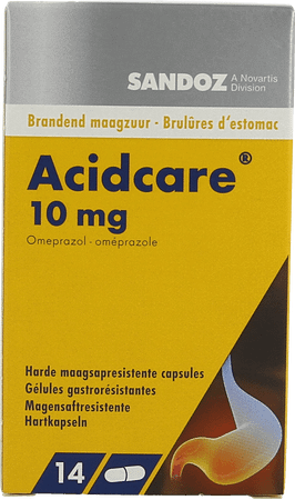 Acidcare 10 mg Sandoz Capsule Maagsapres 14 X 10 mg