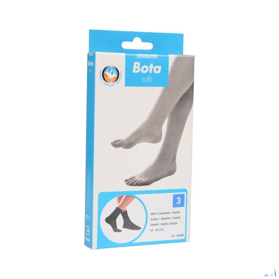 Bota Soft 5 Klassiek + Zilver Zwart 43-46  -  Bota