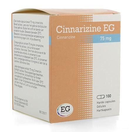 Cinnarizine EG Capsule 100 X 75 mg  -  EG