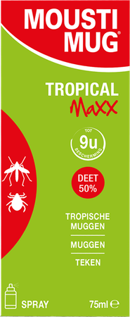 Moustimug Tropical Maxx Spray 50% Deet 75ml