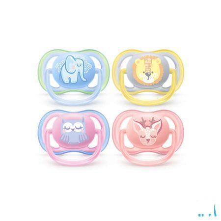 Philips Avent Sucette 0M+ Animals Mix  -  Bomedys