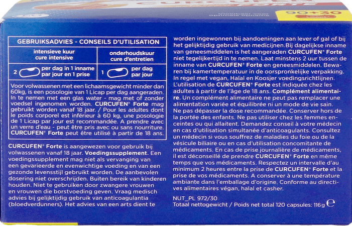 Curcufen Forte Pro Caps 90 + Caps 30