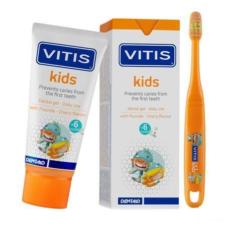 Vitis Kids Gel Tandpasta 50 ml  -  Dentaid