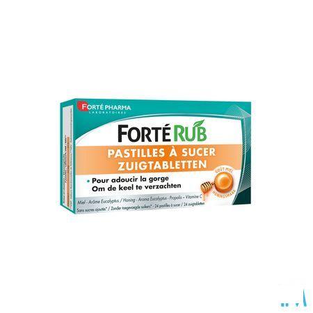 Forte Rub Keeltabletten Honing 24  -  Forte Pharma