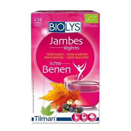 Biolys Vigne Rouge Fruits Rouges Sachets 24  -  Tilman