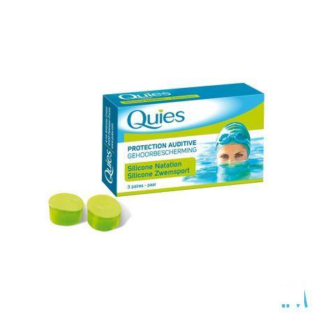 Quies Oordoppen Speciaal Zwemsport Maxi Sil.3paar  -  Quies