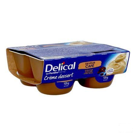 Delical Creme Dessert La Floridine Koffie 4X125 g  -  Bs Nutrition