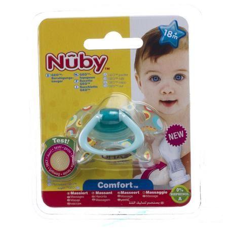 Nuby Geoac Orthodontische Fopspeen - 18m +   -  New Valmar