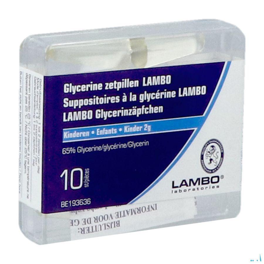 Glycerine Lambo Suppo Conique Enf 10  -  Lambo